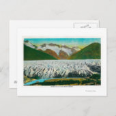 Aussicht auf den Spencer Glacier, in der Nähe von  Postkarte (Vorne/Hinten)