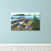 Aussicht auf den städtischen Pier Leinwanddruck (Insitu (Holzboden))