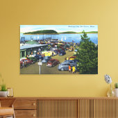 Aussicht auf den städtischen Pier Leinwanddruck (Insitu (Wohnzimmer))