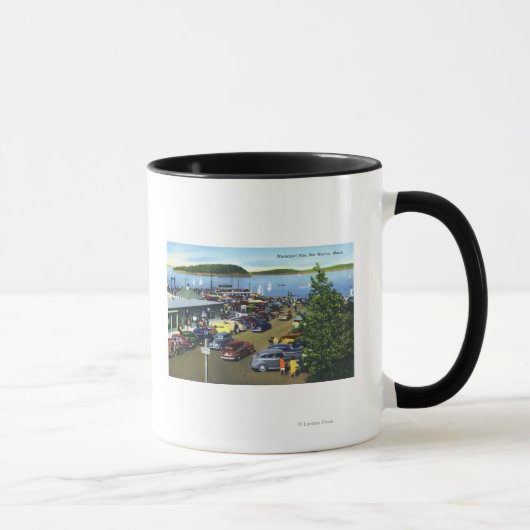 Aussicht auf den städtischen Pier Tasse (Rechts)