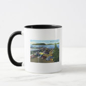 Aussicht auf den städtischen Pier Tasse (Links)