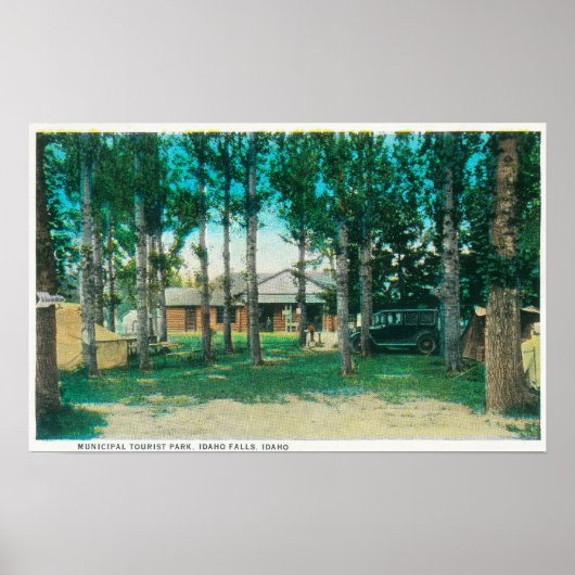 Aussicht auf den städtischen Touristenpark Idaho F Poster (Vorne)