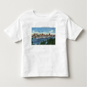 Aussicht auf den Steamer Hendrick Hudson Kleinkind T-shirt