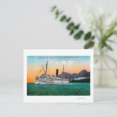 Aussicht auf den Steamer Jefferson Postkarte (Stehend Vorderseite)