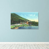 Aussicht auf den Stevanssee Toll House Leinwanddruck (Insitu (Holzboden))