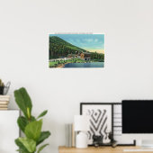 Aussicht auf den Stevanssee Toll House Poster (Heimbüro)