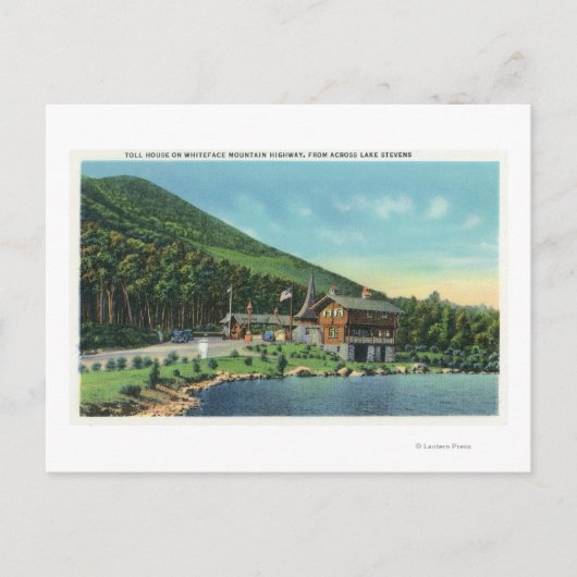 Aussicht auf den Stevanssee Toll House Postkarte (Vorderseite)