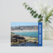 Aussicht auf den Strand Postkarte (Stehend Vorderseite)