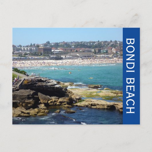 Aussicht auf den Strand Postkarte (Vorderseite)