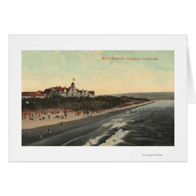 Aussicht auf den Strand und das Hotel Redondo (Vorderseite (Horizontal))