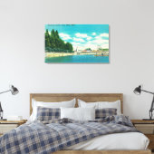 Aussicht auf den Strand und den Hafen Leinwanddruck (Insitu (Schlafzimmer))