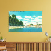 Aussicht auf den Strand und den Hafen Leinwanddruck (Insitu (Wohnzimmer))