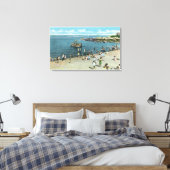 Aussicht auf den Strand von Salem Willows Leinwanddruck (Insitu (Schlafzimmer))