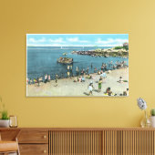Aussicht auf den Strand von Salem Willows Leinwanddruck (Insitu (Wohnzimmer))