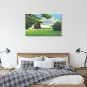 Aussicht auf den Tanglewood Music Shed and Grounds Leinwanddruck (Insitu (Schlafzimmer))