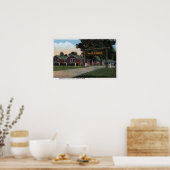 Aussicht auf den Touristenpark Poster (Küche)
