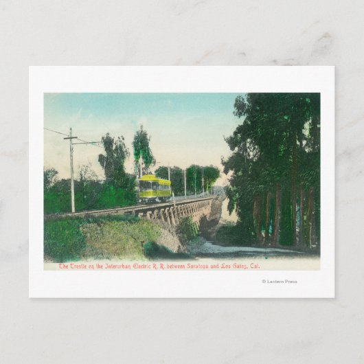 Aussicht auf den Trestle auf der Intercity-Bahn Postkarte (Vorderseite)