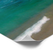 Aussicht auf den tropischen Strand Poster (Ecke)