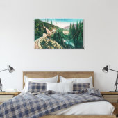 Aussicht auf den Tunnel der Südpazifikbahn Leinwanddruck (Insitu (Schlafzimmer))