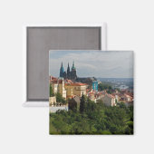 Aussicht auf den Veitsdom, Prag, Tschechien Magnet (Vorderseite/Rückseite)