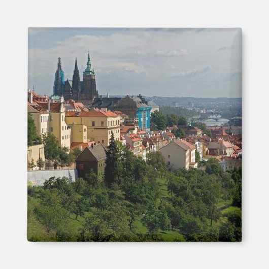 Aussicht auf den Veitsdom, Prag, Tschechien Magnet (Vorne)