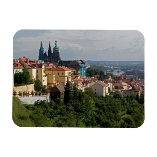Aussicht auf den Veitsdom, Prag, Tschechien Magnet (Horizontal)