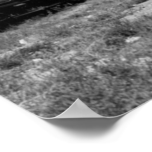 Aussicht auf den Virginia & Truckee Eisenbahn-Zug Poster (Ecke)