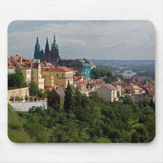 Aussicht auf den Vitus-Dom, Prag, Tschechien Mousepad (Vorne)