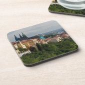 Aussicht auf den Vitus-Dom, Prag, Tschechien Untersetzer (Linke Seite)