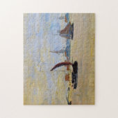 Aussicht auf den Voorzaan Monet Kunstvoll Puzzle (Vertikal)