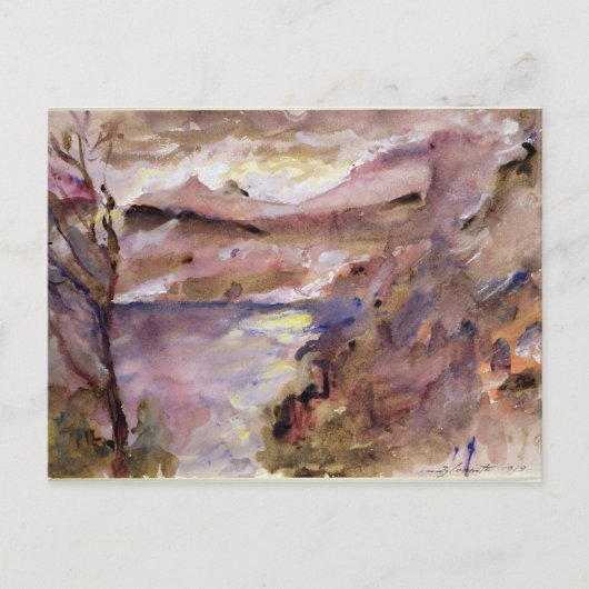 Aussicht auf den Walchensee, 1919 Postkarte (Vorderseite)