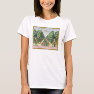 Aussicht auf den Wald zum Haus und die beiden Seit T-Shirt