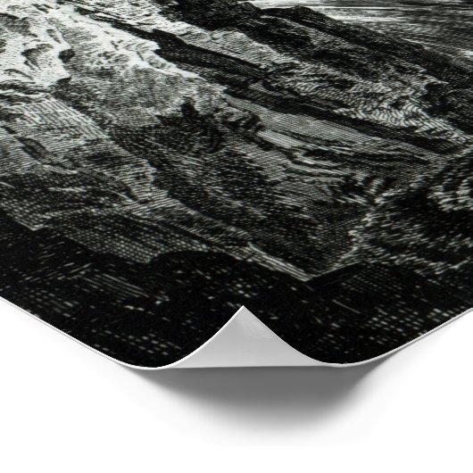 Aussicht auf den Wasserfall des Passaic River, New Poster (Ecke)