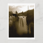 Aussicht auf den Wasserfall Postkarte (Vorderseite)