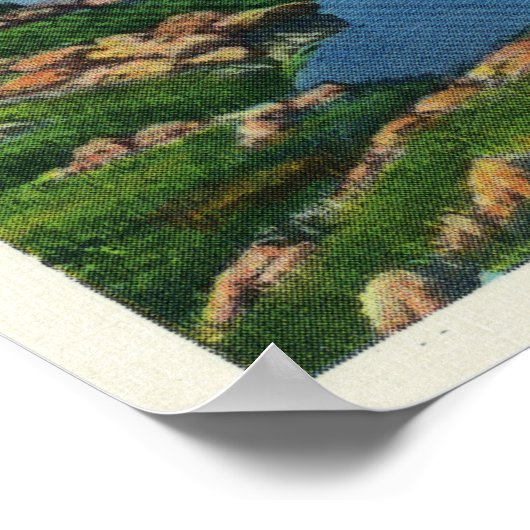 Aussicht auf den Wolkensee Poster (Ecke)