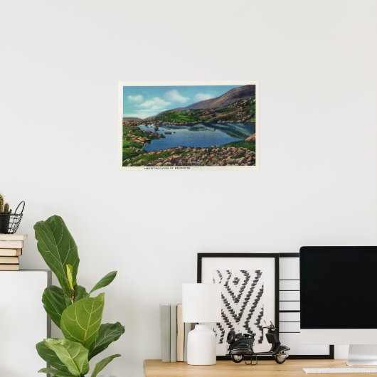 Aussicht auf den Wolkensee Poster (Heimbüro)