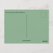 Aussicht auf den Yosemite Nationalpark California Postkarte (Rückseite)