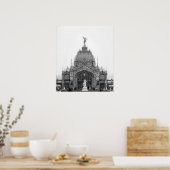 Aussicht auf den zentralen Dom Poster (Küche)