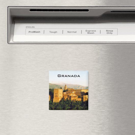 Aussicht auf die Alambra Granada Magnet (In Situ (Geschirrspüler))