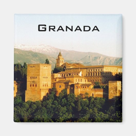 Aussicht auf die Alambra Granada Magnet (Vorne)