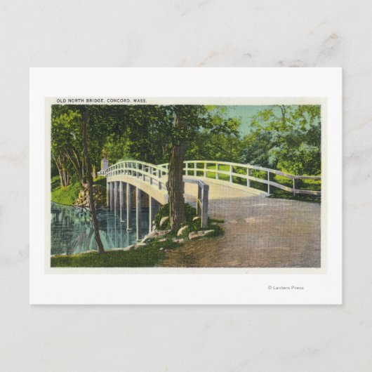 Aussicht auf die alte Nordbrücke Postkarte (Vorderseite)