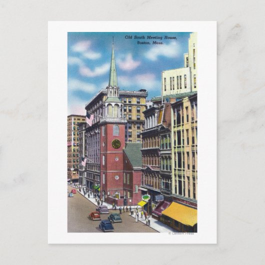 Aussicht auf die alte Süd-Tagungshalle Postkarte (Vorderseite)