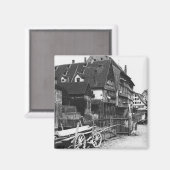 Aussicht auf die Altstadt, Ulm, c.1910 Magnet (Vorderseite/Rückseite)