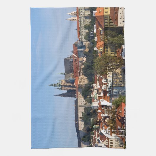 Aussicht auf die Altstadt und die Prager Burg, Tsc Geschirrtuch (Vertikal)