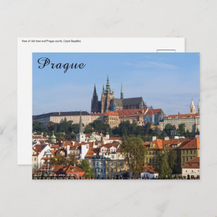 Aussicht auf die Altstadt und die Prager Burg, Tsc Postkarte