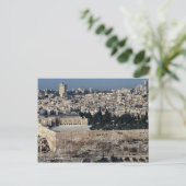 Aussicht auf die Altstadt vom Obelisk, Jerusalem, Postkarte (Stehend Vorderseite)