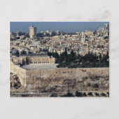 Aussicht auf die Altstadt vom Obelisk, Jerusalem, Postkarte (Vorderseite)