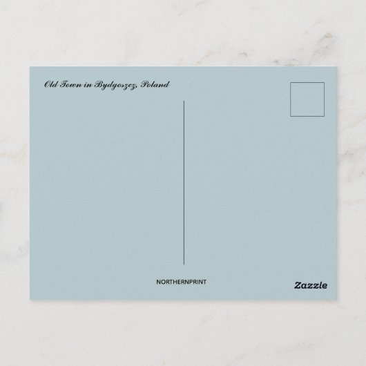 Aussicht auf die Altstadt von Bydgoszcz Polen Postkarte (Rückseite)