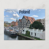Aussicht auf die Altstadt von Bydgoszcz Polen Postkarte (Vorderseite)