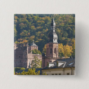 Aussicht auf die Altstadt von Heidelberg Button